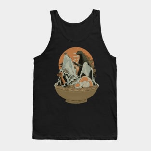 Ramen and Kaiju Landscape Tank Top